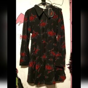 Killstar Gothic Rose Dress Hot Topic Dollskill Widow Blackcraft Cult